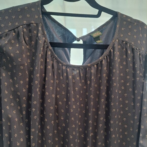 Wild Fable Round Neck Smocked Waist Midi Dress Size 2X - Picture 5 of 10